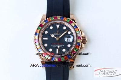 V8 Version Noob Rolex Watches Replica Rolex Yachtmaster Tutti Frutti 116695SATS 40mm